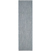 Courtyard Blue and Light Grey 2'3" x 14' Sisal Weave Runner Outdoor Area Rug