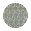 Alfresco ALF-9589 Sage 8'9" Round Area Rug, Indoor/Outdoor