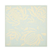 Courtyard Aqua and Cream 6'7" x 6'7" Square Outdoor Area Rug