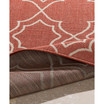 Alfresco ALF-9591 Rust 8'9" Square Area Rug, Indoor/Outdoor