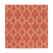 Alfresco ALF-9591 Rust 8'9" Square Area Rug, Indoor/Outdoor