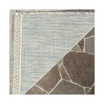 Courtyard Gray and Turquoise 5'3" x 7'7" Sisal Weave Outdoor Area Rug