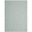 Courtyard Light Blue and Light Gray 6'7" x 9'6" Sisal Weave Outdoor Area Rug