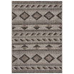 Courtyard Gray and Black 2'7" x 5' Sisal Weave Outdoor Area Rug