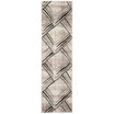 Amsterdam Cream and Charcoal 2'3" x 8' Runner Outdoor Area Rug