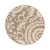 Alfresco ALF-9616 Camel 8'9" Round Area Rug, Indoor/Outdoor