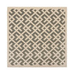 Courtyard Gray and Bone 7'10" x 7'10" Square Outdoor Area Rug