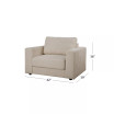 Elizabeth 43.5" Stain-Resistant Fabric Chair