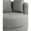 Elizabeth 38" Stain-Resistant Fabric Swivel Chair
