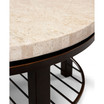 Tempo Travertine Top Round Coffee Table
