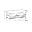 Warm Shaker Solid Wood Coffee Table
