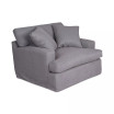 Brenalee 53" Performance Fabric Slipcover Chair and 1/2