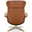 Annaldo Leather Swivel Chair & Ottoman 2-Pc. Set