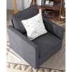 Lilia 34.5" Cushion Back Swivel Chair