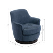 Reese Wood Base Swivel Chair