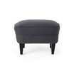 Correia Contemporary Tufted Club Chair and Ottoman Set, 2 Piece