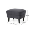 Correia Contemporary Tufted Club Chair and Ottoman Set, 2 Piece