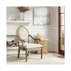 Rory Fabric Oval Back Accent Chair