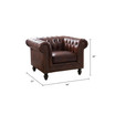 Micah Leather Arm Chair