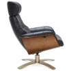 Annaldo Leather Swivel Chair