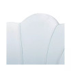Furniture Cinzia Glam and Luxe Upholstered Seashell Shaped Accent Chair