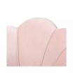 Furniture Cinzia Glam and Luxe Upholstered Seashell Shaped Accent Chair