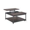 Prescott 36" Square Metal Lift-Top Cocktail Table