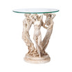 the Muses Glass-Topped Sculptural Table
