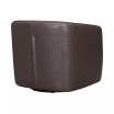 Aries Genuine Leather Swivel Barrel Chair