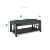 Cassidy 50" Wood Cocktail Table