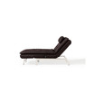 Aria Convertible Chaise, Faux Leather , 2-USB and Power Connection