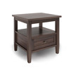 Warm Shaker Solid Wood End Table