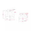 Jestina Geometric 2-Piece Nesting Table Set