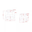 Jestina Geometric 2-Piece Nesting Table Set