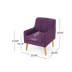 Felicity Mid Century Arm Chair Set, 2 Piece