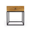 Brixton Iron and Wood End Table