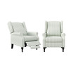 Tolkin Wingback Pushback Recliner Chairs, Set of 2