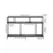 Cortland 48" Console Table with Shelves