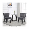 Set of 2 Armless Accent Chair Upholstered Leisure Chair Single Sofa