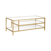 Winthrop Coffee Table with Shelves, 46" x 20"