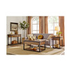 Claremont Rustic Wood Coffee Table with Low Shelf