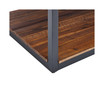 Claremont Rustic Wood Coffee Table with Low Shelf