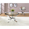 Yorkville Modern Glass Top End Table