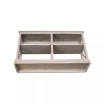 Hampton Sofa Server Table with Shelves