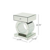 Addison Glam Mirrored Accent Table