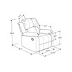 34.75" Steel Dayton Microfiber Manual Recliner