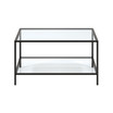 Sivil 32" Square Coffee Table with Shelf