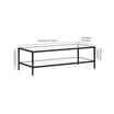Hera 54" Coffee Table with Shelf