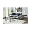 Carlo Round Coffee Table with Marble Top