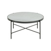 Carlo Round Coffee Table with Marble Top